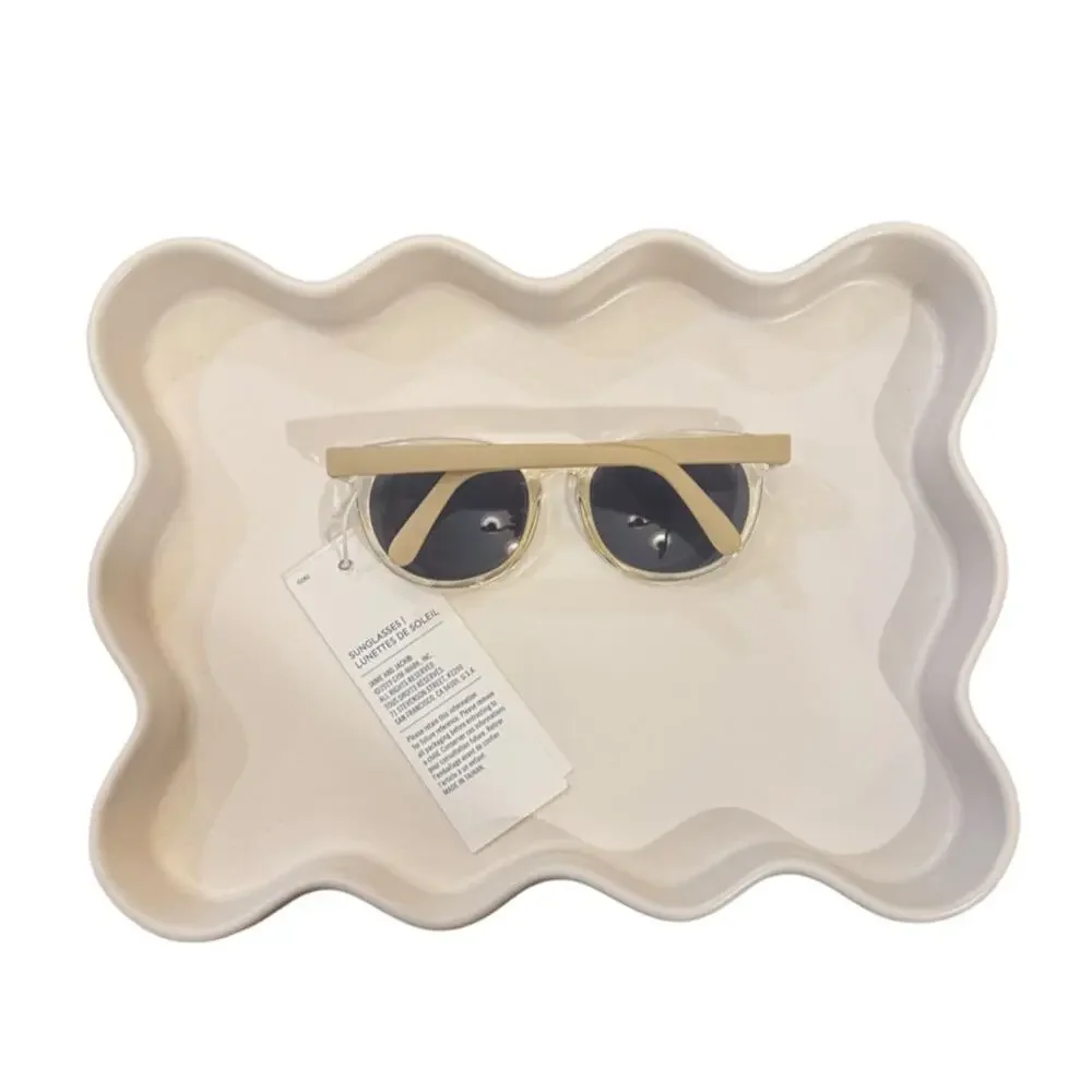 Janie And Jack Classic Gold Clear Frame Sunglasses 2-4Y